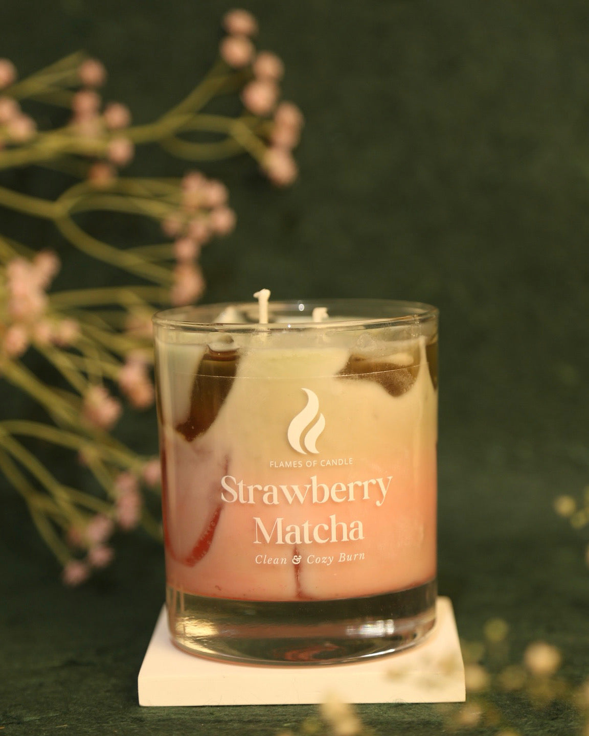 Iced Strawberry Matcha Candle