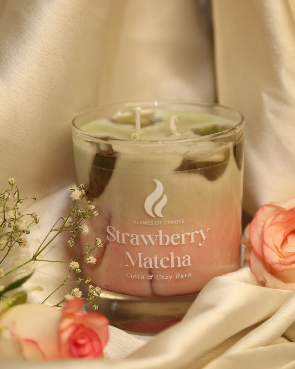 Iced Strawberry Matcha Candle